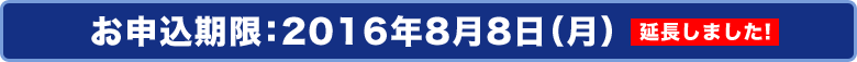 お申込期限：2011年8月10日（水）
